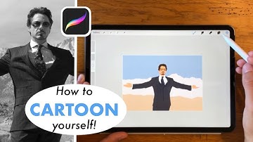 How to CARTOON yourself in Procreate! Tutorial for beginners