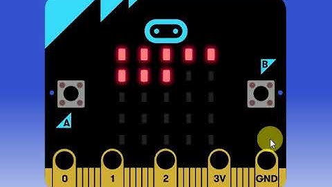microbit 瘋狂老爹示例 變數點燈