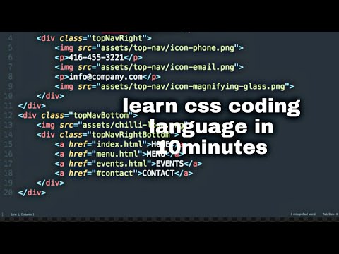 Learn css coding basics in 10 minutes - YouTube image.