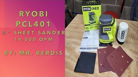 Ryobi 18v PCL401 1/4" sheet sander "Smooth Running" (S7-E11)