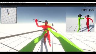 Medieval fullbody FPS controller made in Unity #2 | Combat AI test