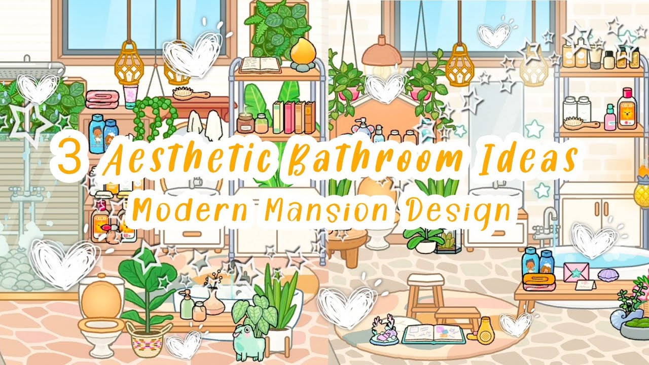 3 Aesthetic Bathroom Ideas 🛁🧼🧺 Toca Boca Toca Life World 🔆 YouTube