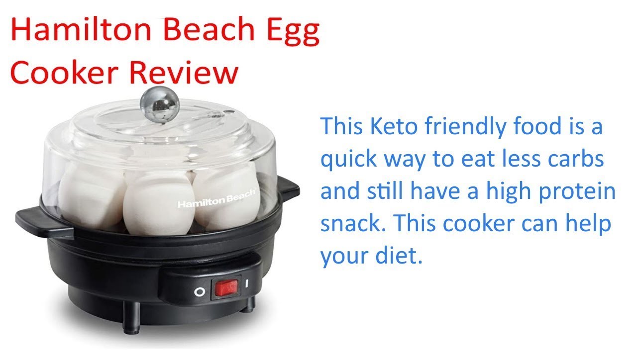 Hamilton Beach Electric Egg Cooker Review. Help diet - YouTube