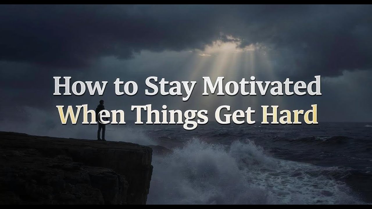 How to Stay Motivated When Things Get Hard - YouTube