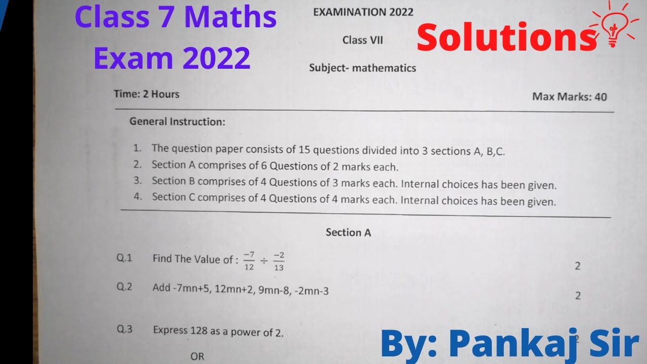 Beautiful 7th Class Exam Paper 2022 Design Art Beautiful 7th Class Exam Paper 2022 Design Art