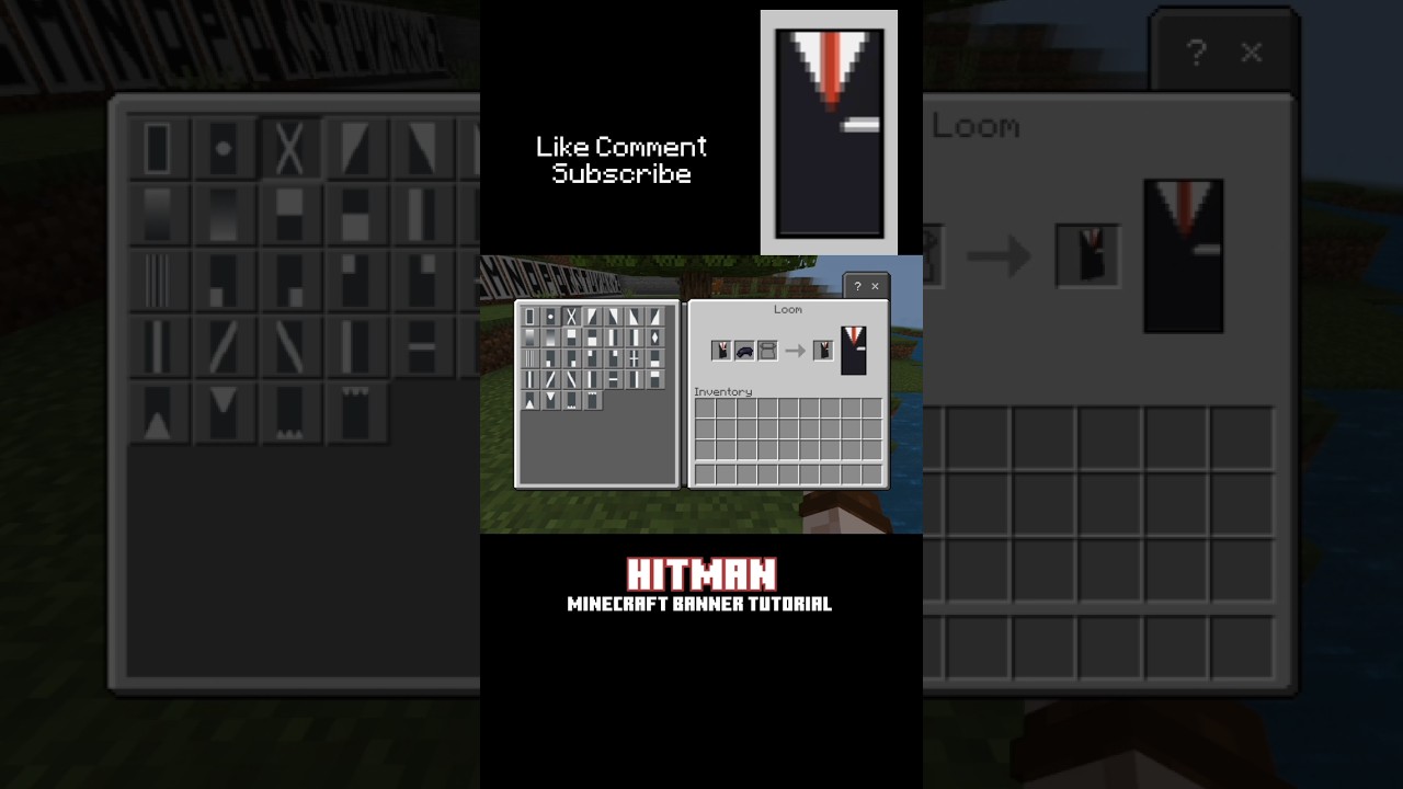 Hitman on minecraft banner tutorial 