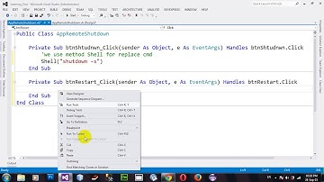 Application to Shutdown Restart or Log Off Computer in VB NET 2012