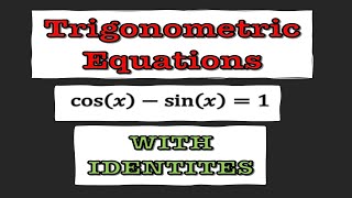 Solving Trigonometric Equations with Identities - Precalculus