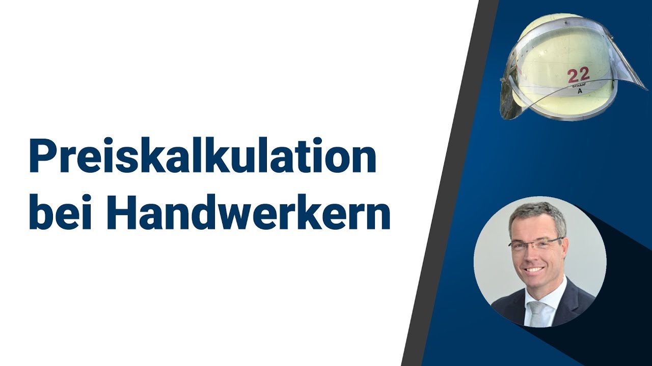 New Preiskalkulation bei Handwerkern | Peter Schaaf \u0026 Managementpartner GmbH