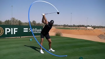 Dustin Johnson 3D Swing Tracer on Shot Tracer app