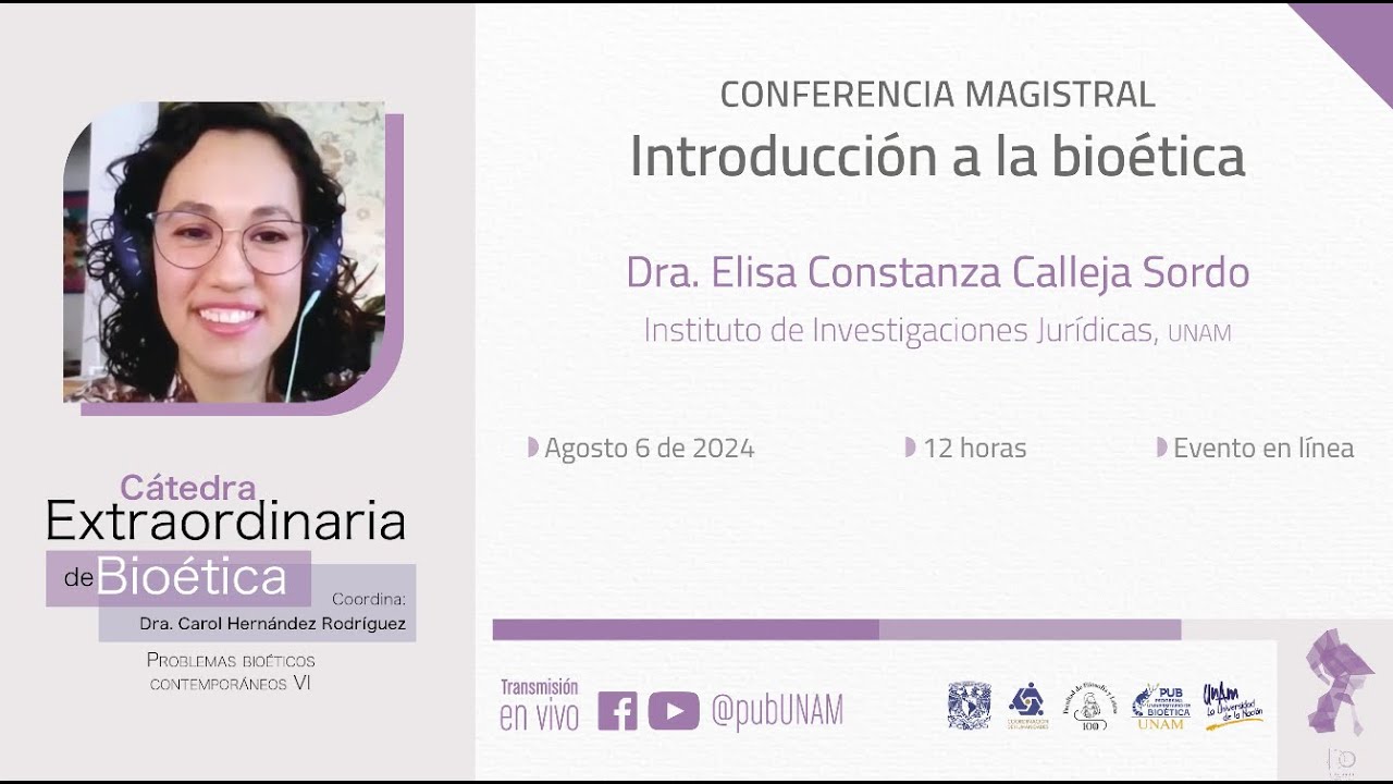 Cátedra Extraordinaria de Bioética de la FFyL. "Introducción a la