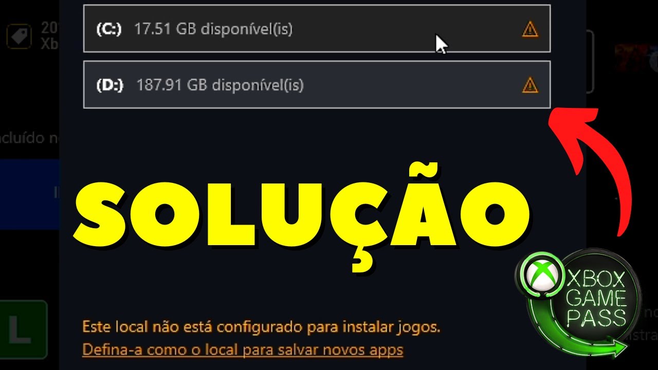 Aplicativo Xbox para PC não permite alterar o disco de instalação para -  Microsoft Community