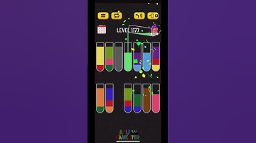 Water Sort puzzle level 1177 | AYU Gamester #shorts