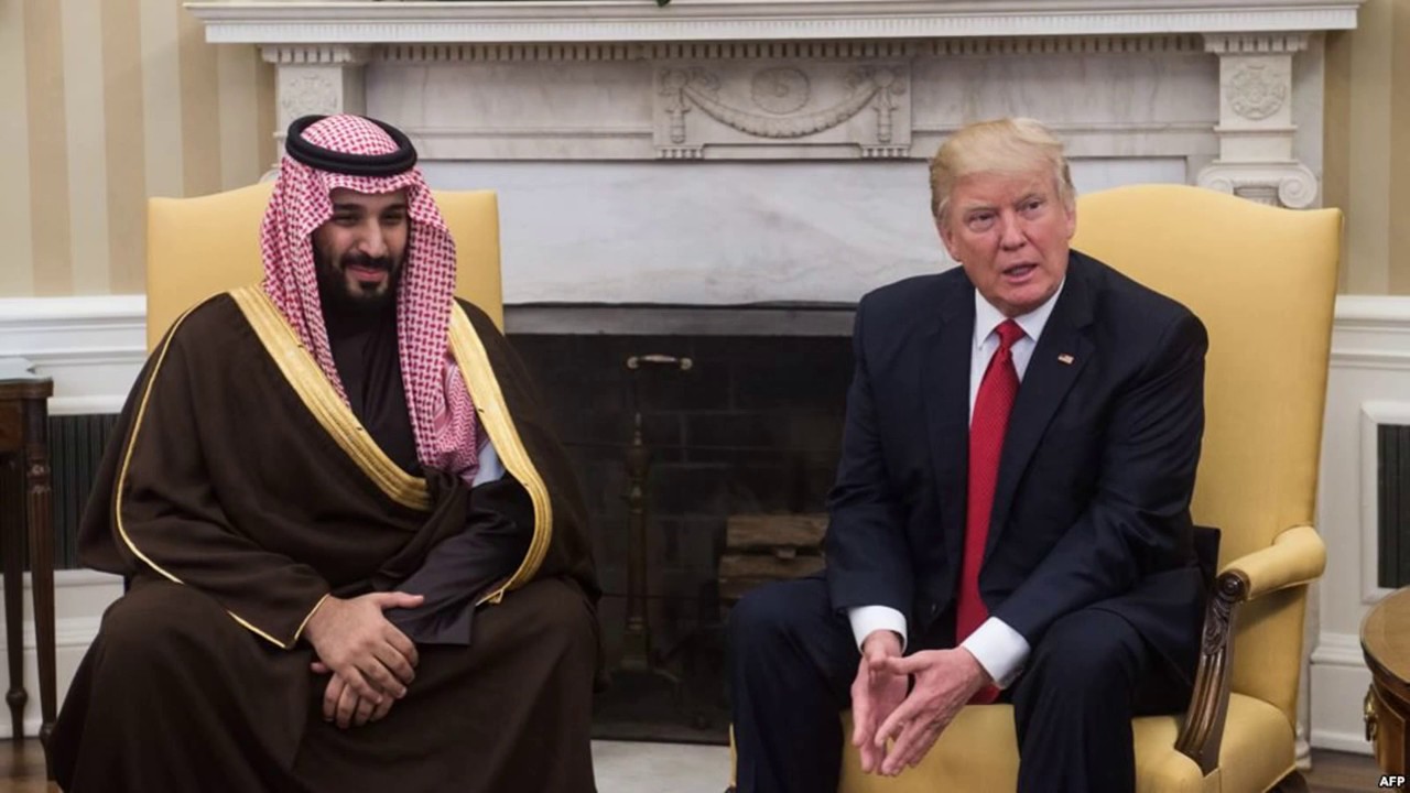 نتيجة بحث الصور عن محمد ابن سلمان وترامب)