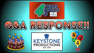 4 Years 4 Videos 4 U: Q&A Response