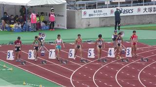 20171007 えひめ国体 少年女子B 100ｍ予選3組