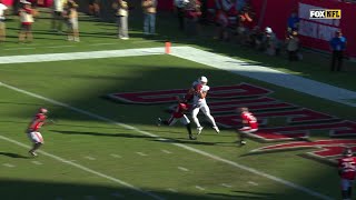 Brissett lasers McBride for a Cards' TD