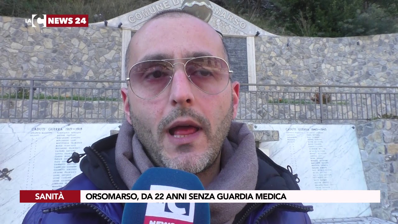 notizie del giorno ORSOMARSO, DA 22 ANNI SENZA GUARDIA MEDICA