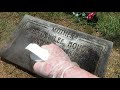Cleaning Grave Markers