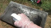 Cleaning Bronze Veteran Ground Level Flat Grave Marker Headstone Youtube