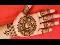 Very easy mandala mehndi henna design for palms  gol tikki mehndi design for beginners