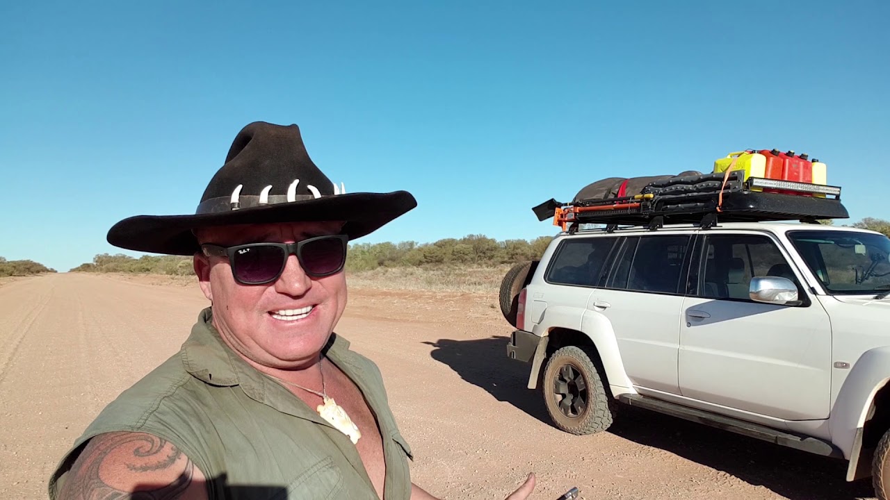 Aj travels through the Tanami Desert  By him self 1050 km of sand rocks corrugation