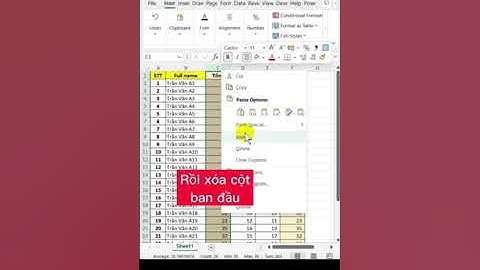 Cách copy cột cực kỳ đẳng cấp trong Excel - Học Excel cơ bản - Đam mê Tin học #shorts #excel #hocexc