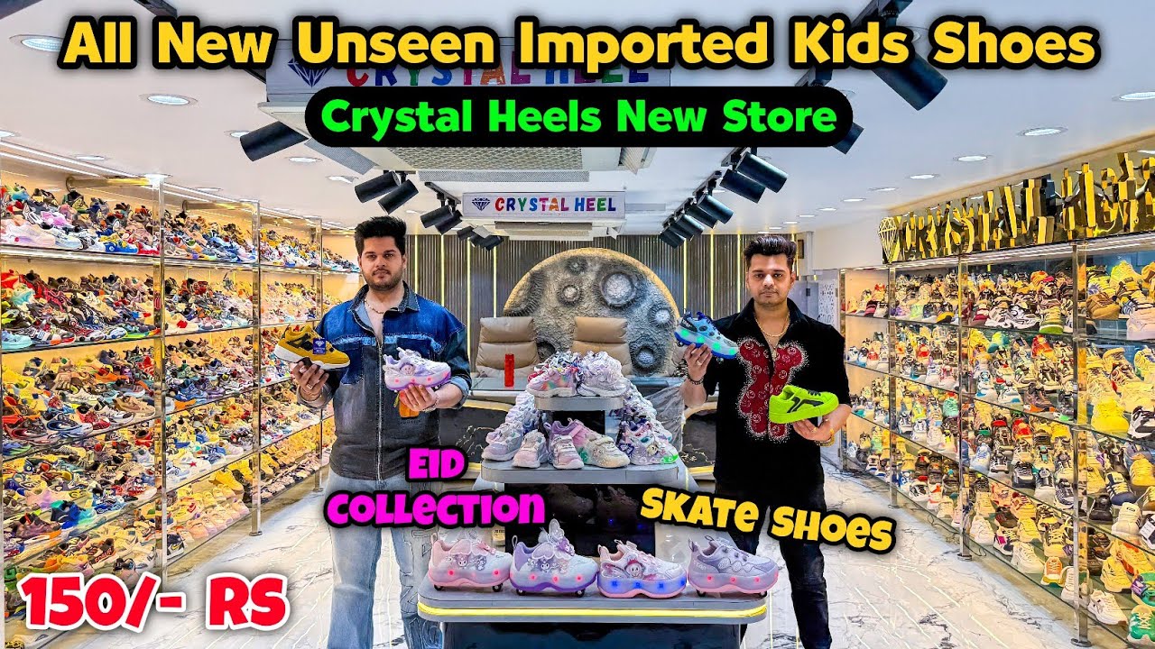 New Unseen Imported Kids Shoes🔥😍| Boys & Girls Shoes | Kids Footwear Wholesale Market | Crystalheels