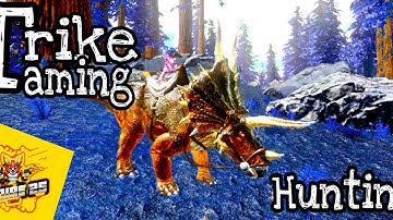 ARK: Survival Evolved Mobile (Taming Trike) Gameplay 01 (iOS Android)