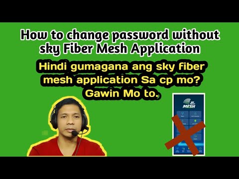 How to Change Password without sky Fiber Mesh Application|Sky Fiber Mesh Application not Working