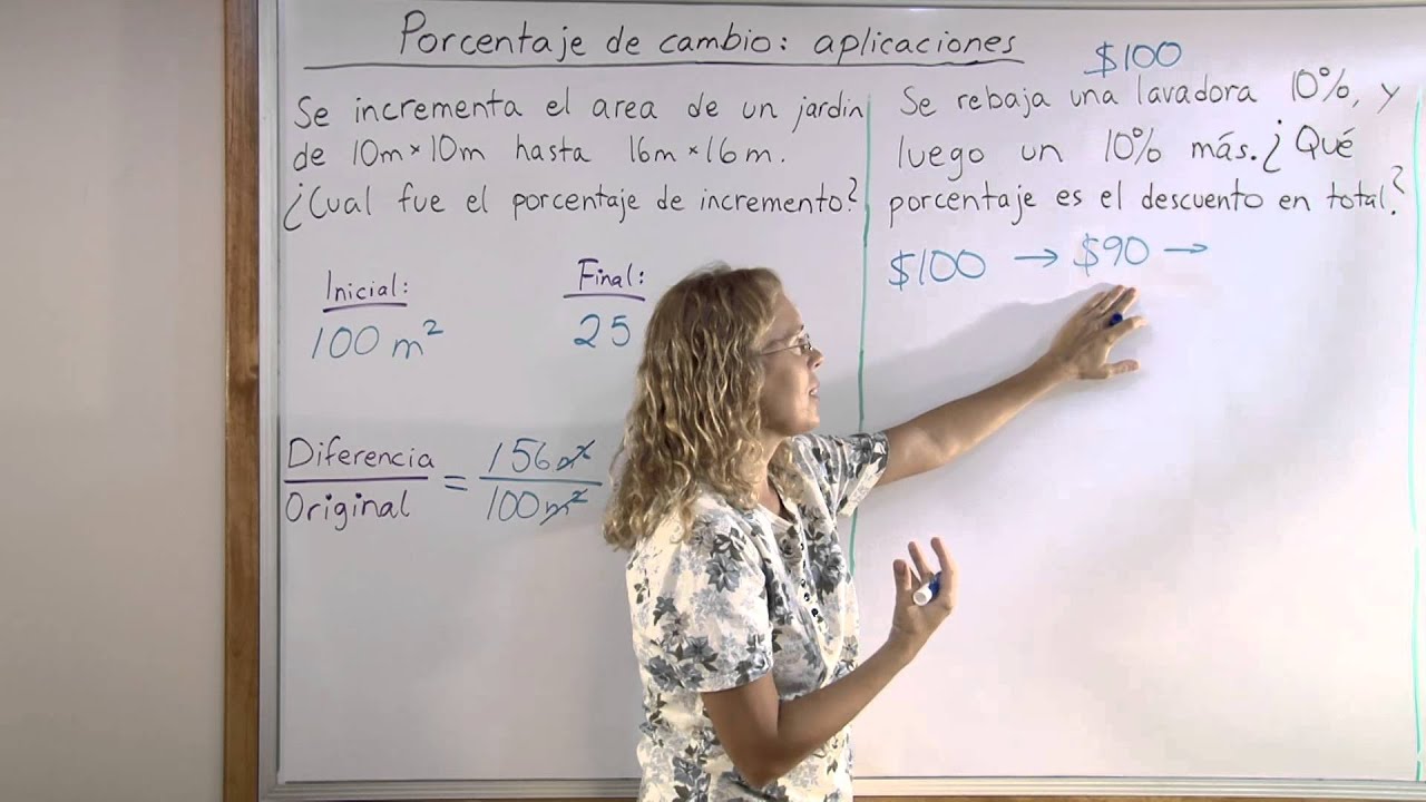 Porcentaje de incremento o decremento. Cómo calcular cuántos por cientos  cambia una cantidad.