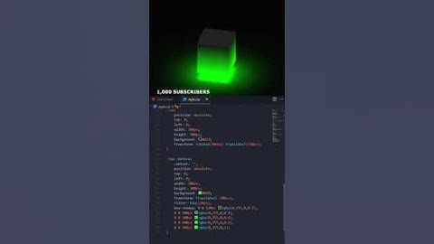 Ambient Cube Effect CSS ⚡
