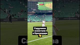 Садулаева освистали в Краснодаре 👋 #футбол #рпл #садулаев #краснодар #ахмат #shorts