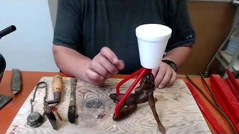 Creating the gating system for bronze casting