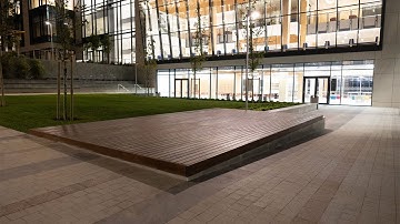 Wooden Platform in ADA University