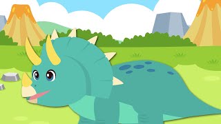 El Dinosaurio con Tres Cuernos, Triceratops🦕| Canciones Infantiles | Para Niños | Lotty Friends