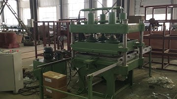 1*1m rubber floor mat tiles vulcanizing press with moulds for Ukraine customer/Rubber tiles press