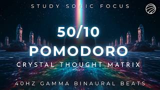40Hz Gamma Binaural Beats Study Timer | Increase Concentration &amp; Productivity