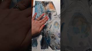 Cool watercolor technique, Watercolor texture #watercolorpainting #watercolorart #artlovers #animals