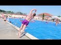 DOING INSANE FLIPS INTO POOL