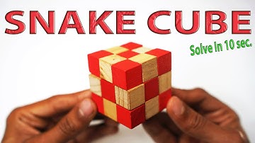 How to solve Wooden Snake Cube Puzzle