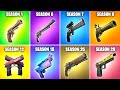 Evolution of all fortnite pistols chapter 1 season 1  chapter 5 season 1