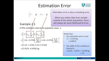 Chapter 2.2 (Part 2) :: Confidence Interval for One Population Mean