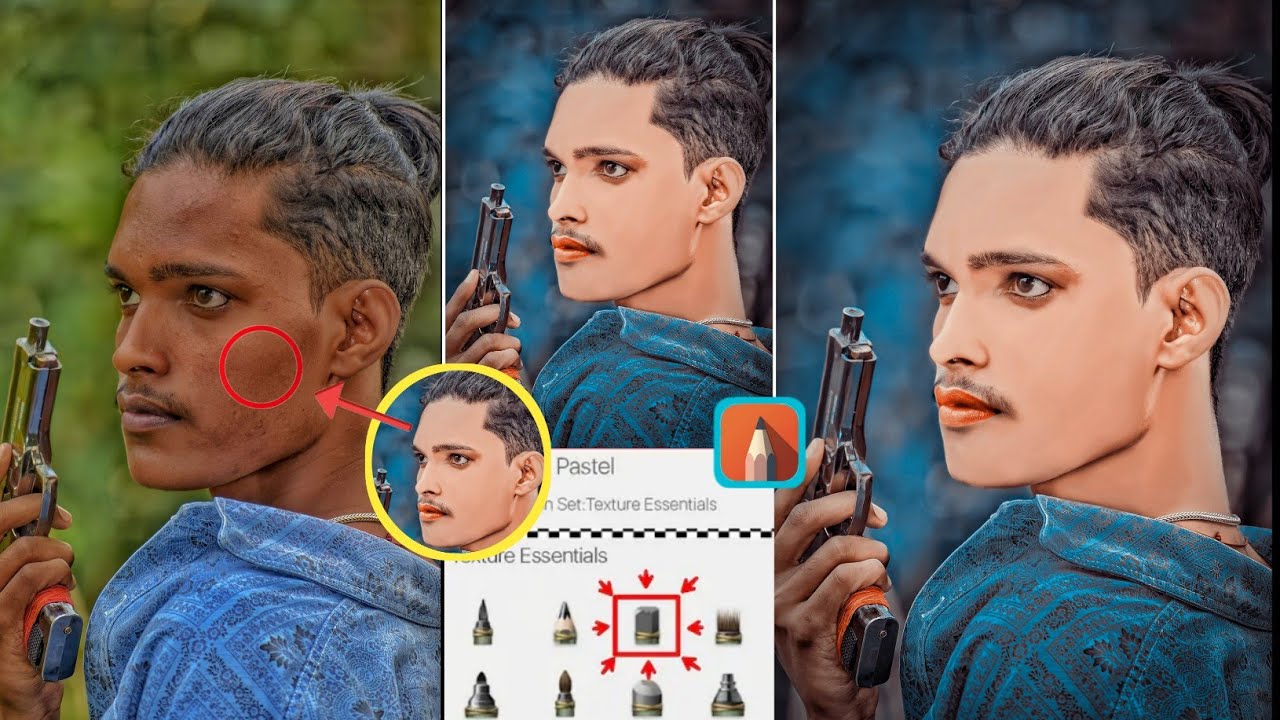 Autodesk Sketchbook Full Editing || Autodesk Sketchbook Face Smooth Full Tutorial New concept 2023