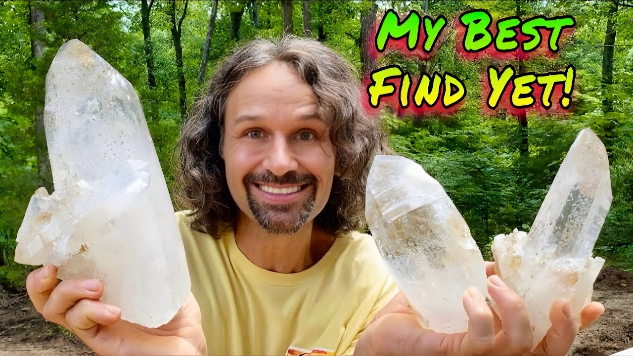 Largest Crystal Point Found! Hamilton Hill Mine Arkansas