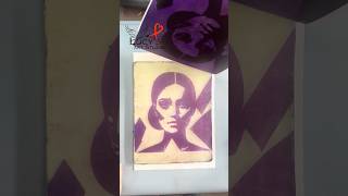 Gelliplate multiple image transfer. Metallic holographic effect #gelliplateprinting