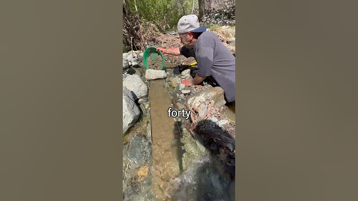 Using A Sluice Box To Find Gold