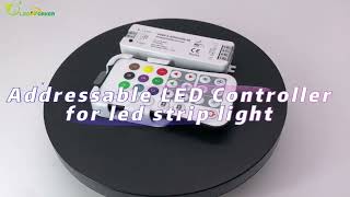 How are addressable LEDs controlled？