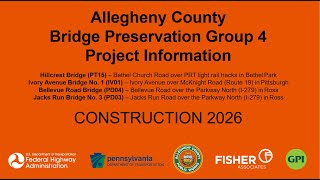 Bridge Preservation Group 4 Project | Public Works | Allegheny County