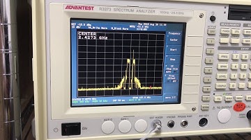 DJI MAVIC 2 OcuSync2 Radio Wave Spectrum analyzer check